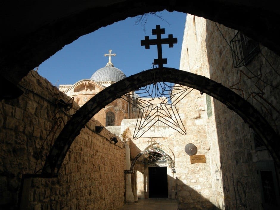 9th Station of the Cross, Holy Sepulchre in Background