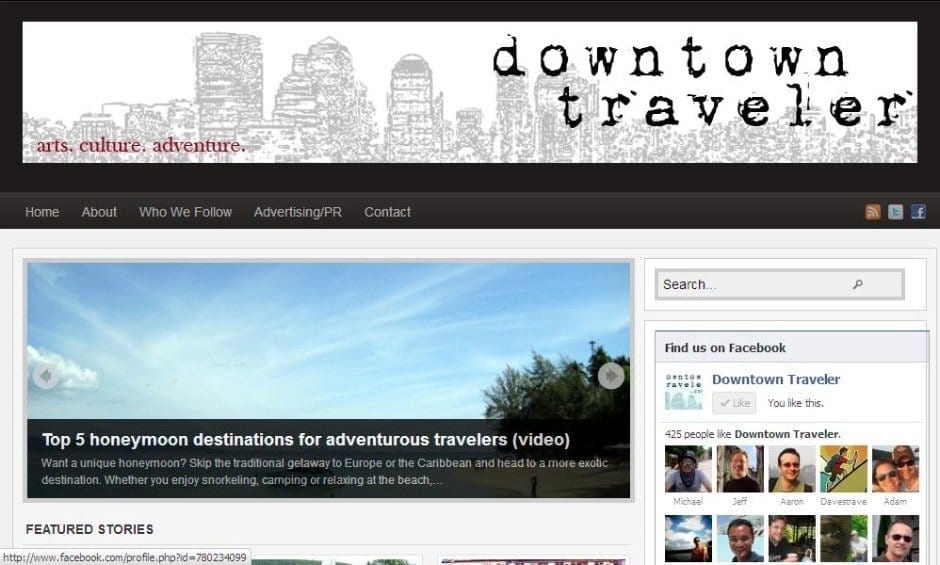 Downtown Traveler top travel blogs
