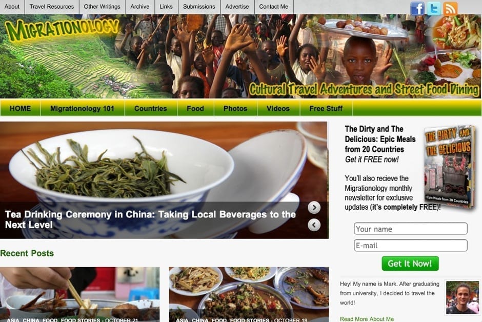 Migrationology top travel blogs