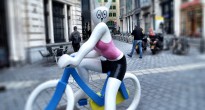 Brussels cartoon statue