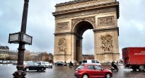 Arc de Triomphe and the Champs Elysees in Paris