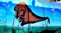 Dali Inspired Graffiti in Girona, Spain