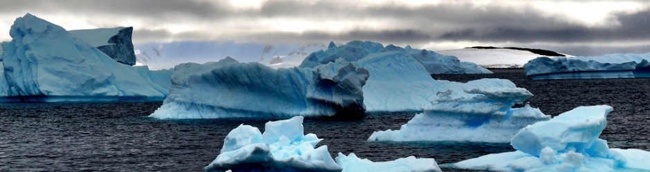 Icebergs in Antarctica