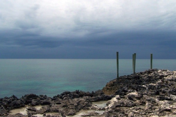 Bahamas storm Rose Island