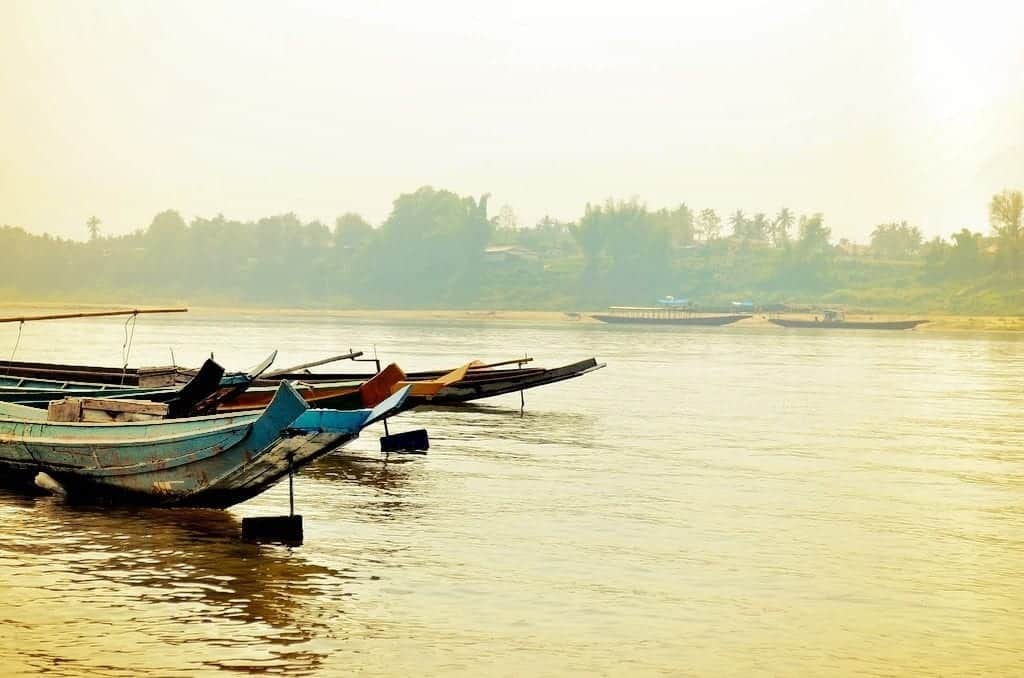 Boats on the Mekong