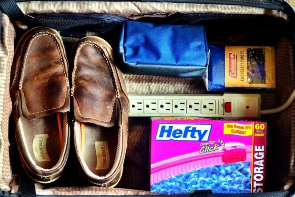 suitcase packing
