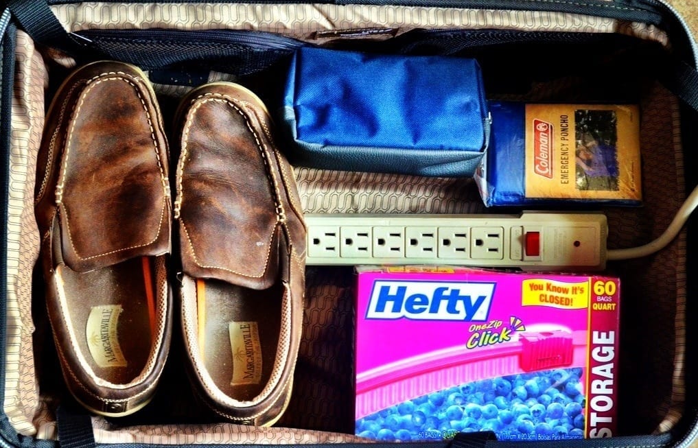 suitcase packing