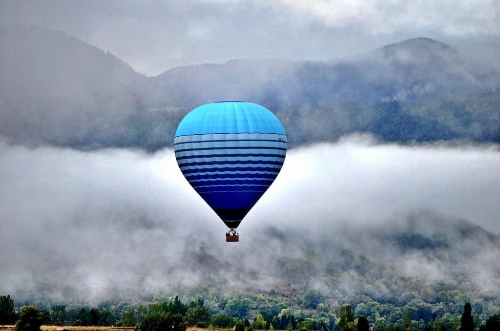 hot air balloon Spain