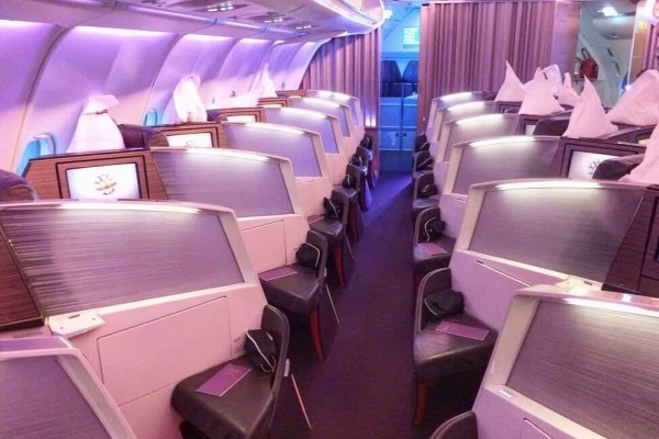 Virgin Atlantic Upper Class Airline Plane
