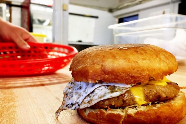 Boudin sandwich Baton Rouge Louisiana