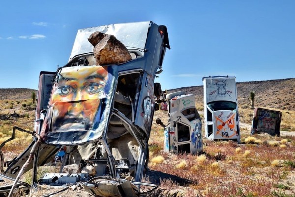 Car Forest Goldfield Nevada