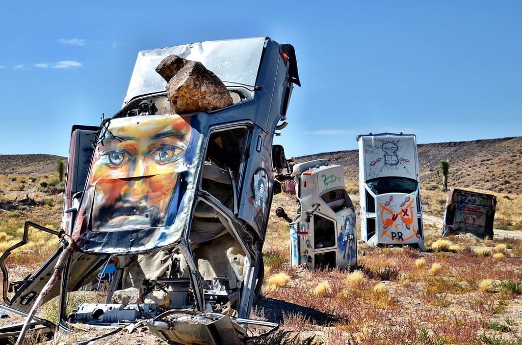 Car Forest Goldfield Nevada
