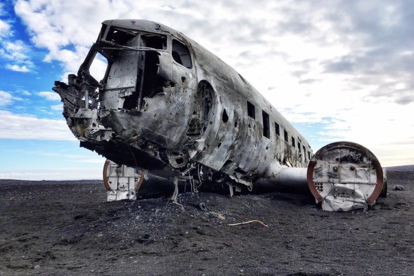 Plane Vik Iceland