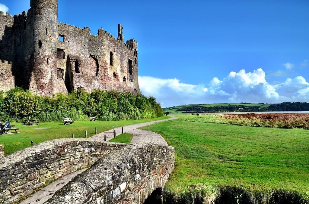 Laugharne Castle Wales UK
