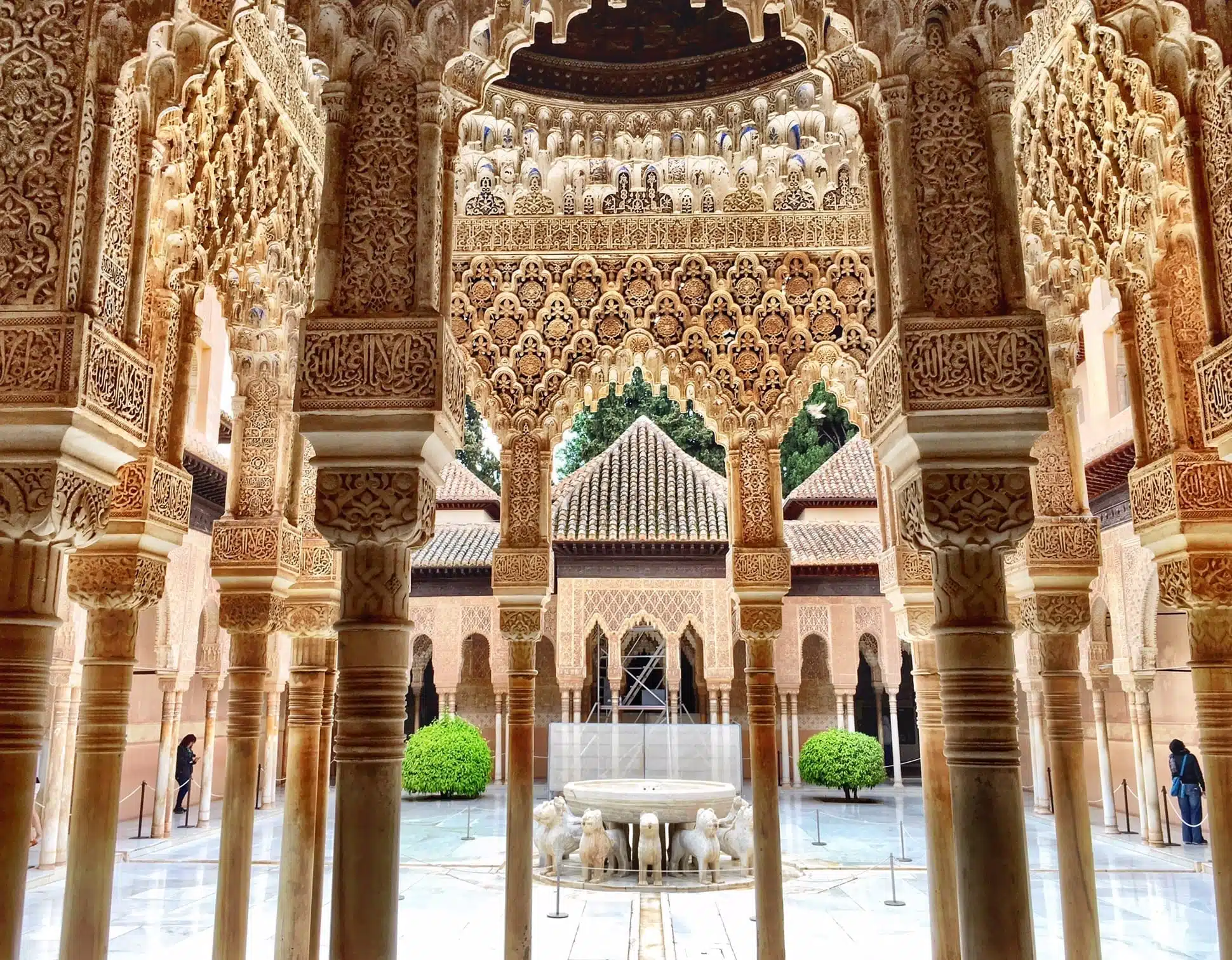 Court Of The Lions In The Alhambra Spain